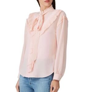 Coach Pale Pink Ruffled Prairie Top 2
